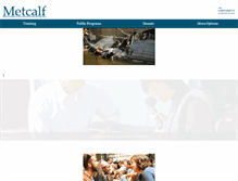 Tablet Screenshot of metcalfinstitute.org